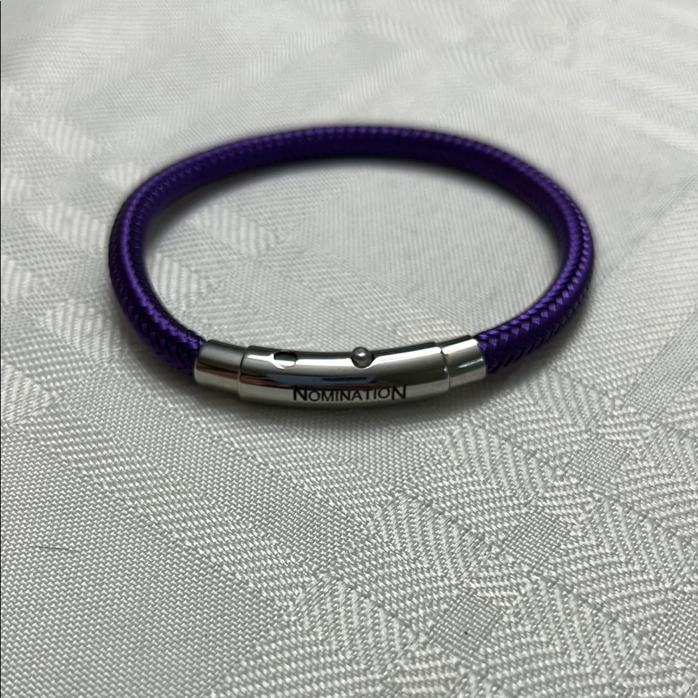 Nomination Purple Bracelet with Silver Clasp